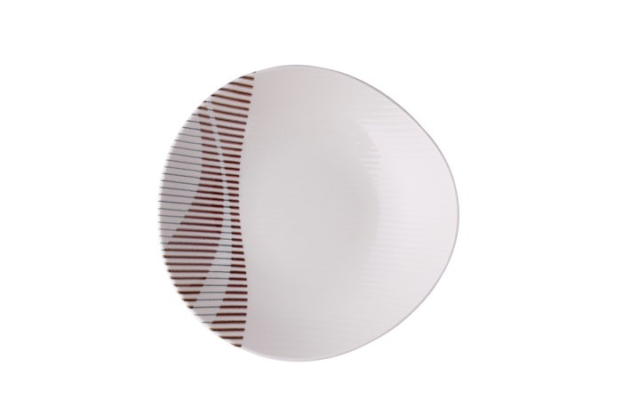 Hermia GBSRD24KY4R3095 Vajilla de Porcelana 24 Piezas Apta Microondas y Lavavajillas para Experiencia Gastronómica Elegante y Funcional